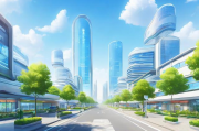人工智能小镇的智慧街道，未来城市的创新蓝图，人工智能赋能的未来城市，探索智慧街道的创新蓝图