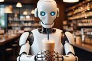 奶茶店里的智能新伙伴，人工智能的应用与发展，奶茶店迎智能新伙伴，AI应用引领行业发展