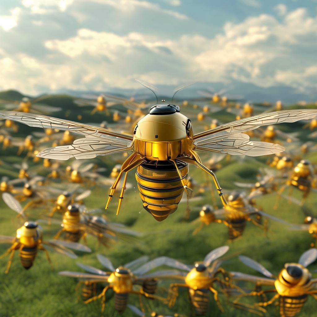 人工智能黄蜂，智能时代的蜂群革命，智能蜂群革命，人工智能黄蜂引领未来