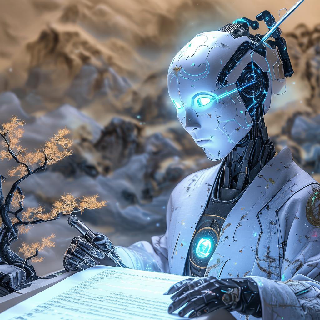 人工智能作诗九歌，探索科技与古典文化的交融之美，科技古韵，人工智能谱写九歌新篇