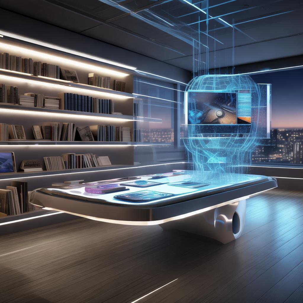 人工智能书房，未来阅读与学习的革命性空间，未来书房，人工智能引领的阅读与学习革命