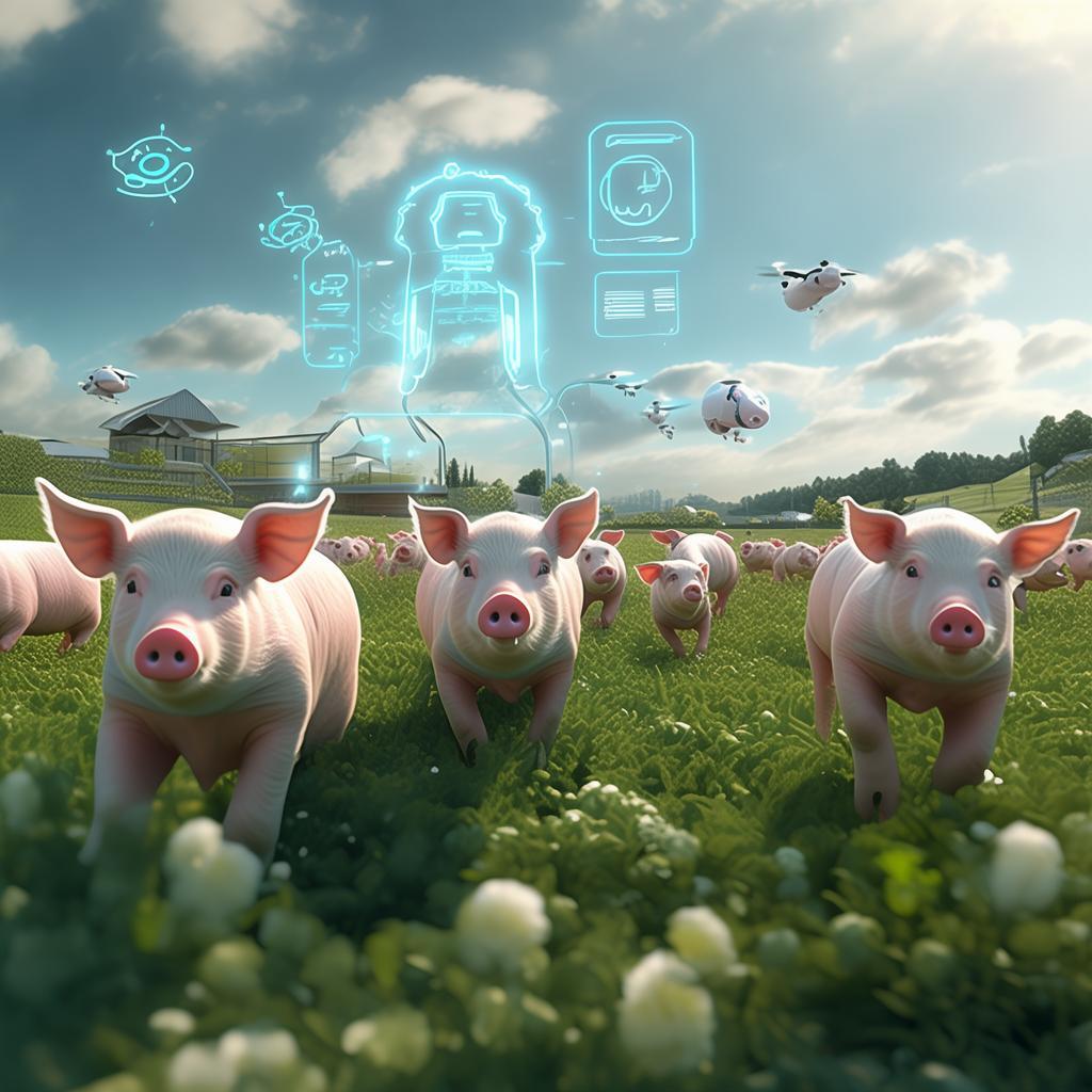 人工智能养猪，未来农业的智慧革命，智慧农业新篇章，人工智能引领养猪业变革