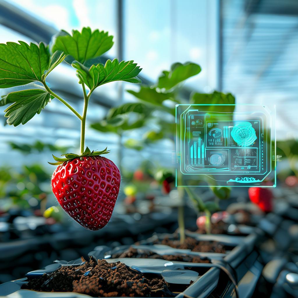 人工智能草莓，科技与农业的完美融合，科技赋能农业，人工智能草莓引领未来农业新风尚