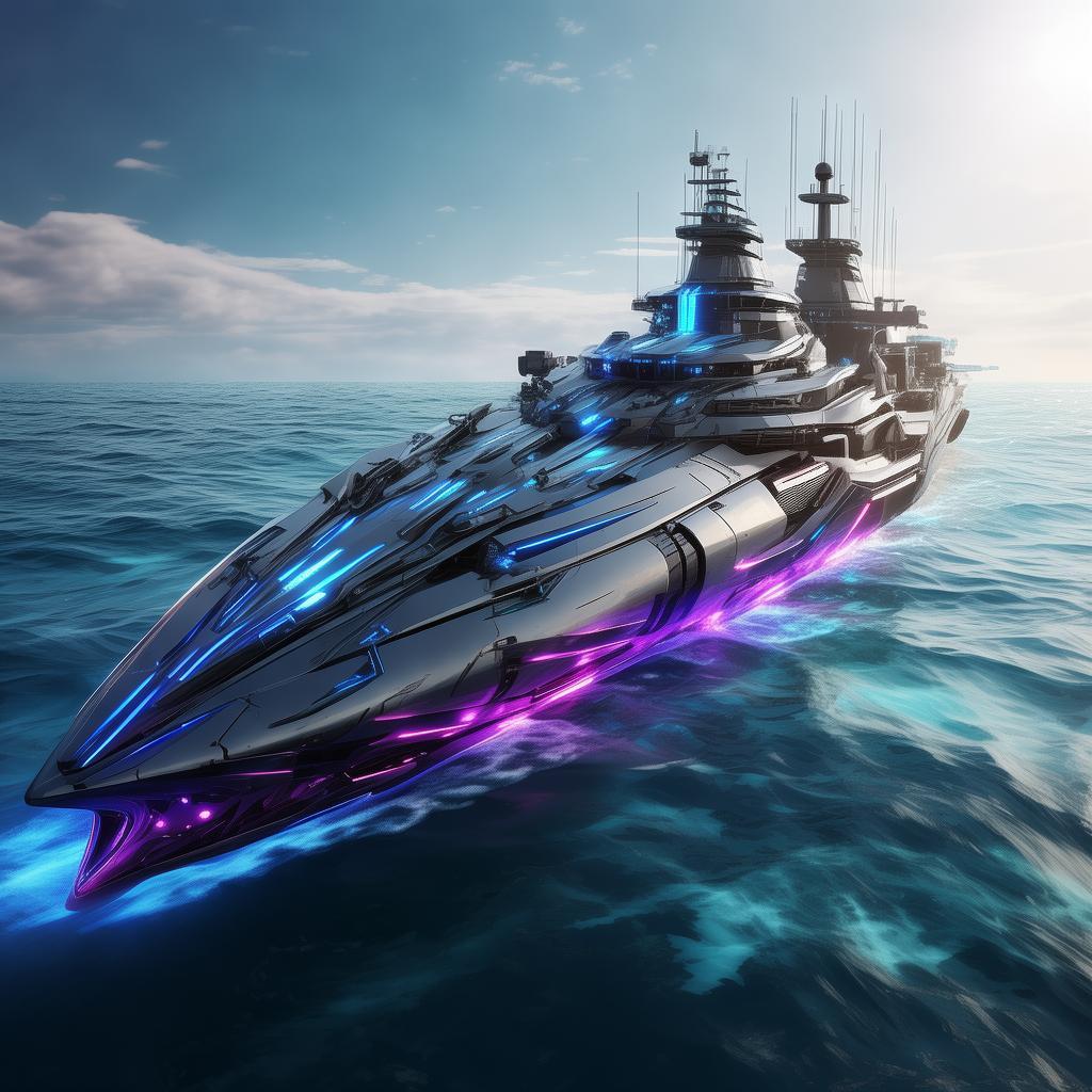 人工智能战舰，未来海战的革命性力量，未来海战新纪元，人工智能战舰引领革命浪潮