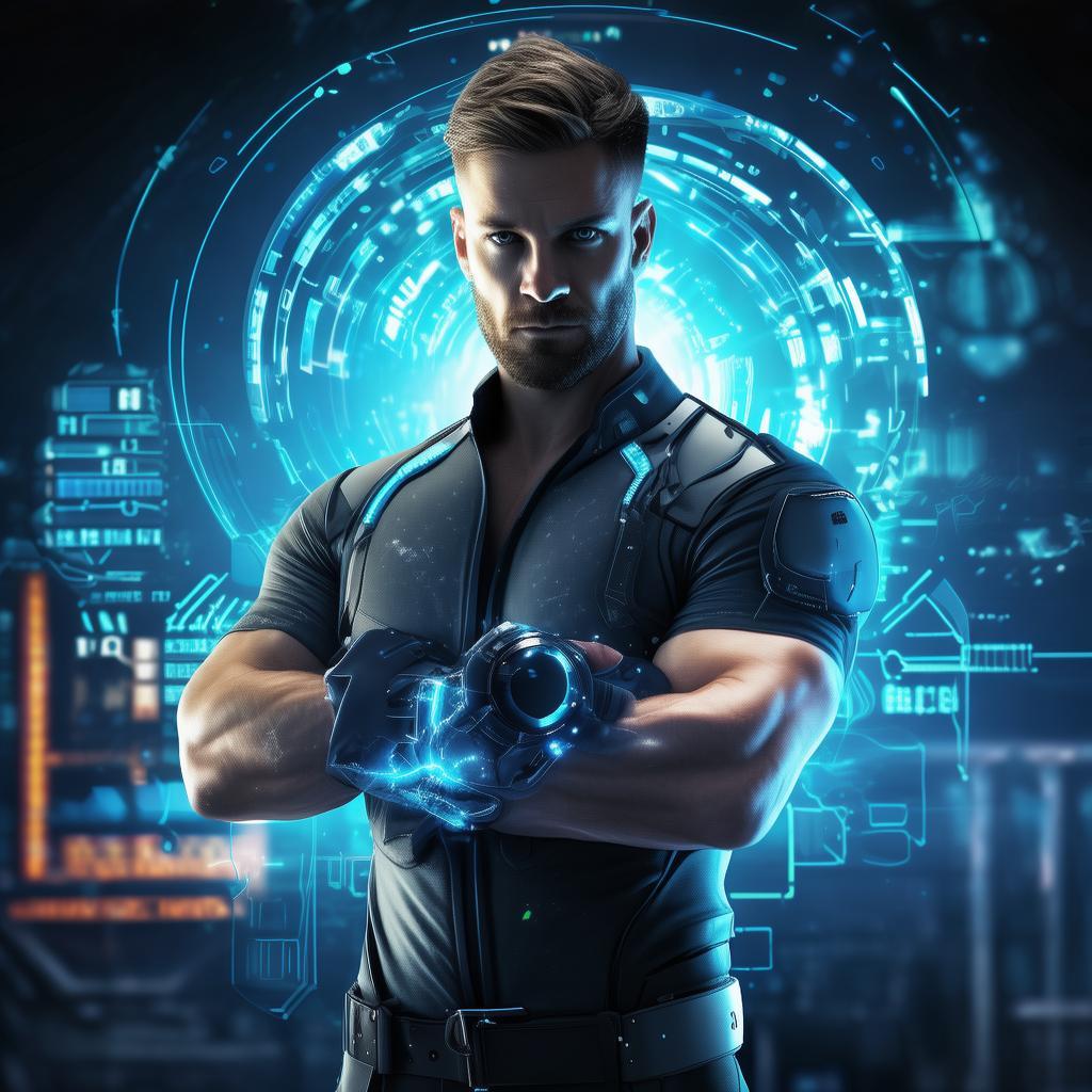 保护和维护你的网站的男人，一个强大且可靠的网站守护者，男子角色在网站维护中的关键作用