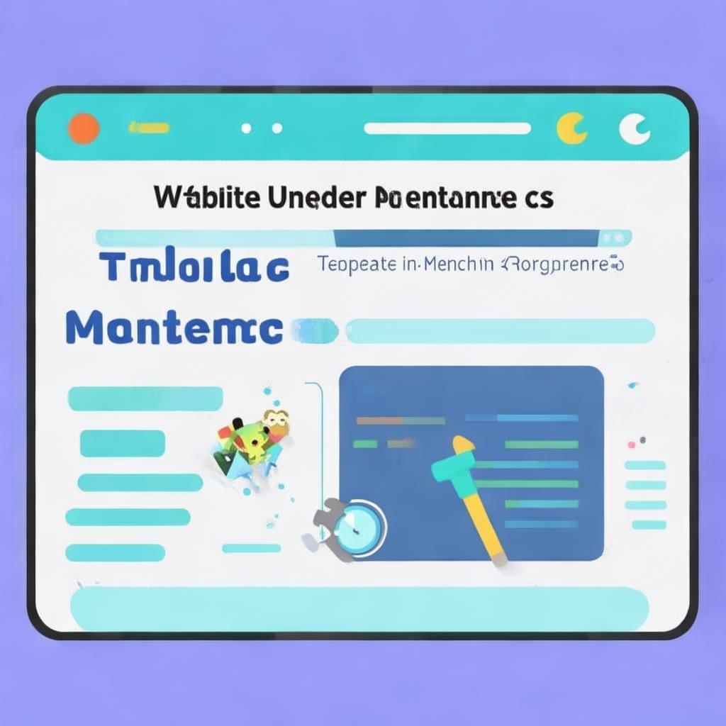 网站正在进行模板维护，网站模板维护正在进行