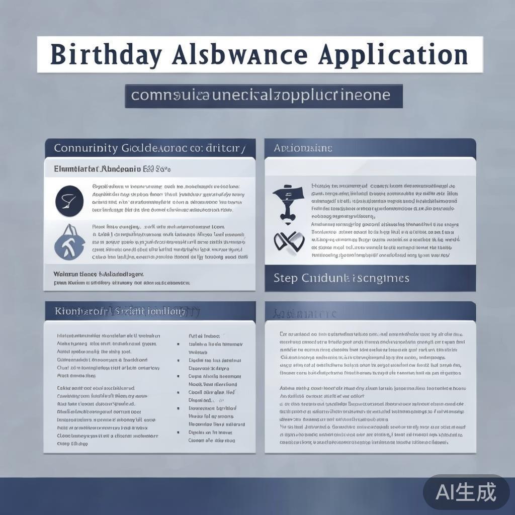 是生日补贴申请条件及发放标准，看起来比较正式，适合公司内部使用。内容部分，我需要涵盖申请条件、发放标准、申请流程和注意事项。这样结构清晰，信息全面