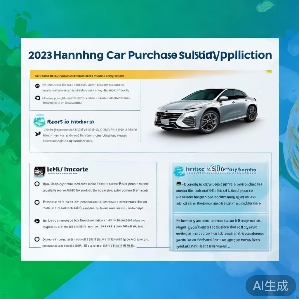 2023年海城购车补贴申请指南