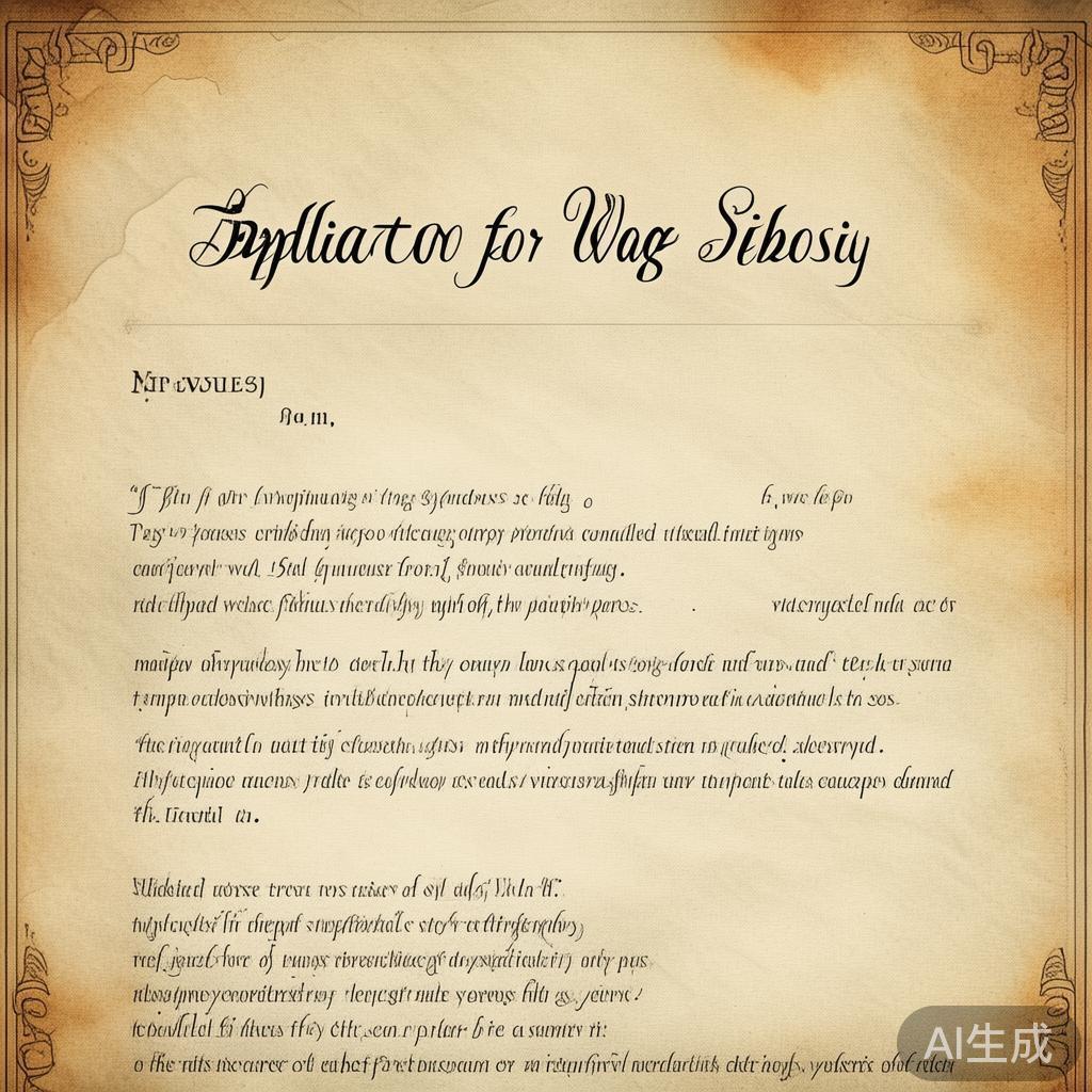 关于申请工资补贴的申请书