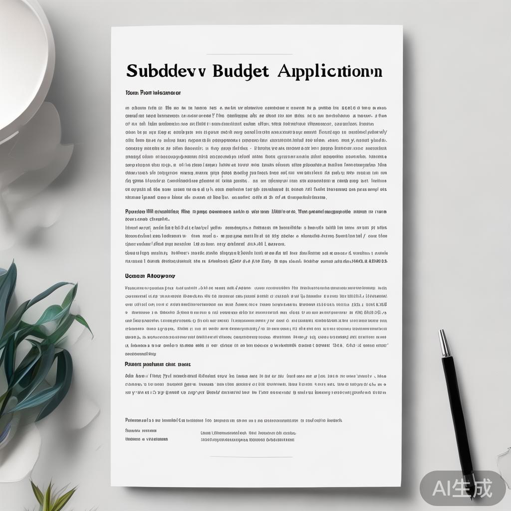 嗯，用户让我写一篇关于补贴预算申请的文章，还给了标题和内容的要求。首先，我得理解用户的需求。看起来他们可能需要一篇结构清晰、内容详实的文章，可能用于政府或组织的申请文件，或者是用于内部报告