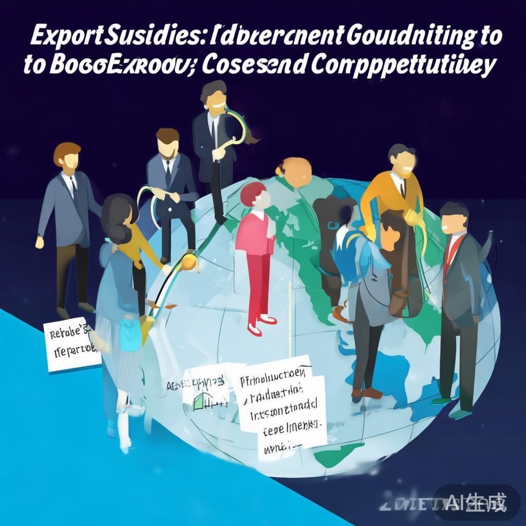 接下来，文章内容要分几个部分。首先是什么是出口补贴，这部分要简明扼要，解释政府提供的资金帮助出口企业降低成本，提升竞争力。然后是申请的目的，说明企业为什么要申请补贴，比如降低生产成本、开拓国际市场等