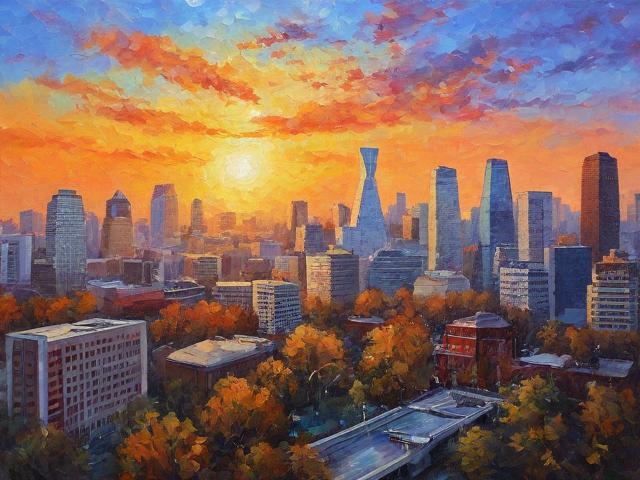 郑州景物油画网站排名，网罗艺术之美，发现郑州风情画卷