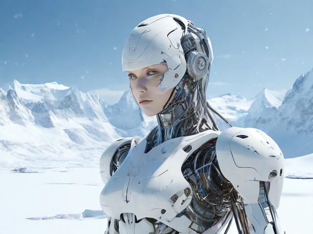 人工智能雪域奇缘，科技与自然的和谐共舞