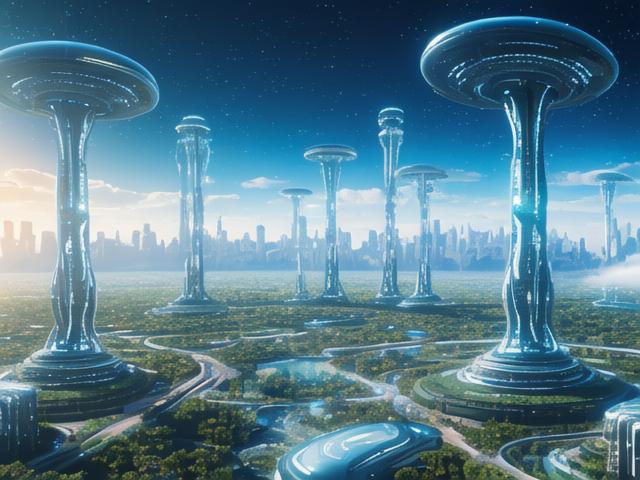 人工智能未来世界，梦想与现实交织的画卷