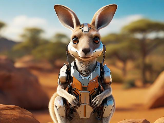 人工智能袋鼠，创新科技与可爱生物的完美融合