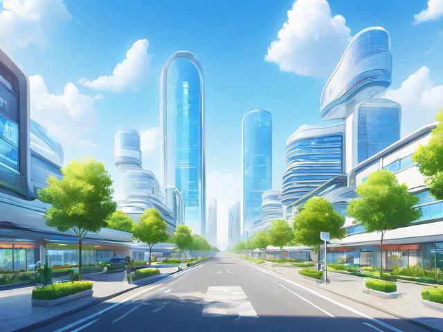 人工智能小镇的智慧街道，未来城市的创新蓝图